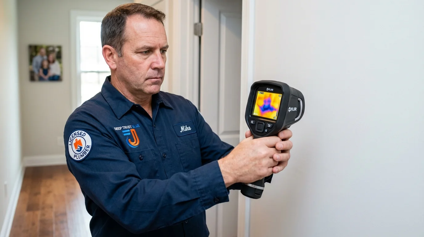 Thermal imaging leak detection by Johns Plumbing LLC in Amityville
